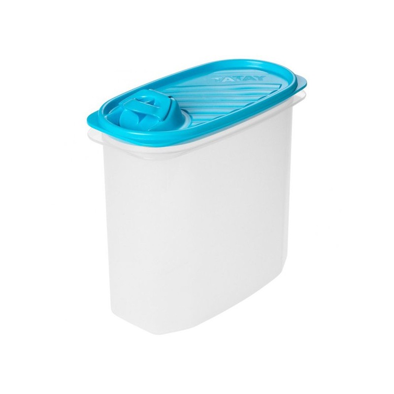 HERMETICO  OVAL  C/VERTEDOR  AZUL