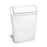 PAPELERA  BASCULANTE  BLANCA