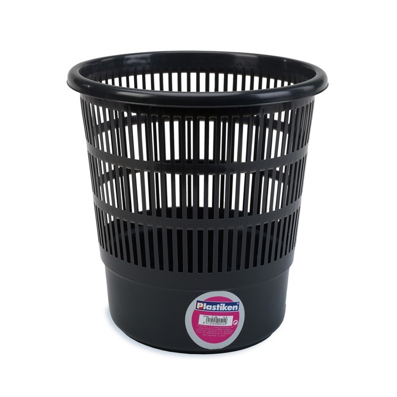 PAPELERA  REJILLA  NEGRA