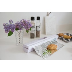 DISPENSADOR  film  o  papel  de  aluminio  CON  CUCHILLA  PERFECT  CU