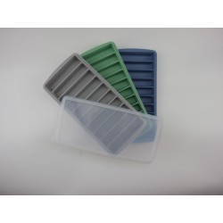 MOLDE  HIELERA  PARA  10  BARRITAS  DE  HIELO  DE  SILICONA  CON  TAPA