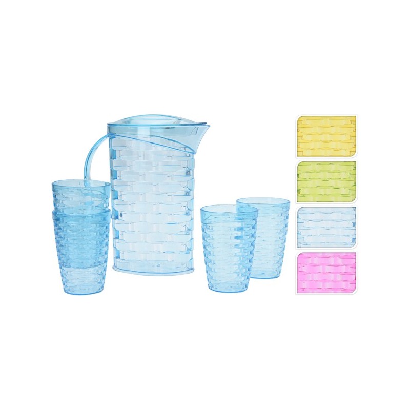 JARRA  +  4  VASOS