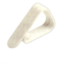 SUJETAMANTEL  PLASTICO  BLCO.4PZ