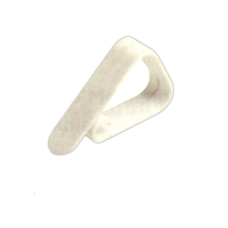 SUJETAMANTEL  PLASTICO  BLCO.4PZ