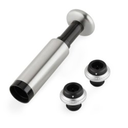 BOMBA  DE  VACÍO  ACERO  INOX  CON  2  TAPONES  SERIE  ICE