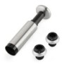 BOMBA  DE  VACÍO  ACERO  INOX  CON  2  TAPONES  SERIE  ICE
