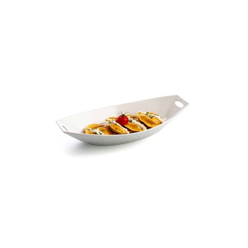 FUENTE  DE  PORCELANA  OVAL  CON  ASA