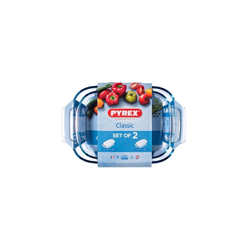 JUEGO  2  FUENTES  PYREX  CLASSIC  PX