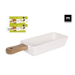 BANDEJAS  MANGO  MADERA  1  COMPARTIMENTO