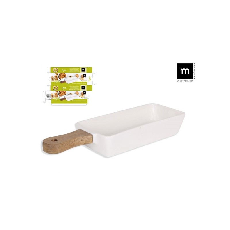 BANDEJAS  MANGO  MADERA  1  COMPARTIMENTO