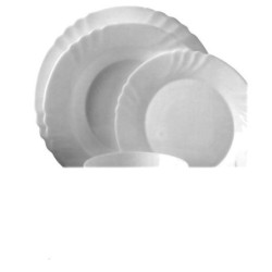 PLATO  POSTRE  TRIANON  BLANCO