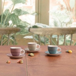 JUEGO  6  TAZAS  CAFÉ  Y  PLATO  VITA  MORNING