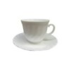 TAZA  DESAYUNO  C/PLATO  BCO.  6UD