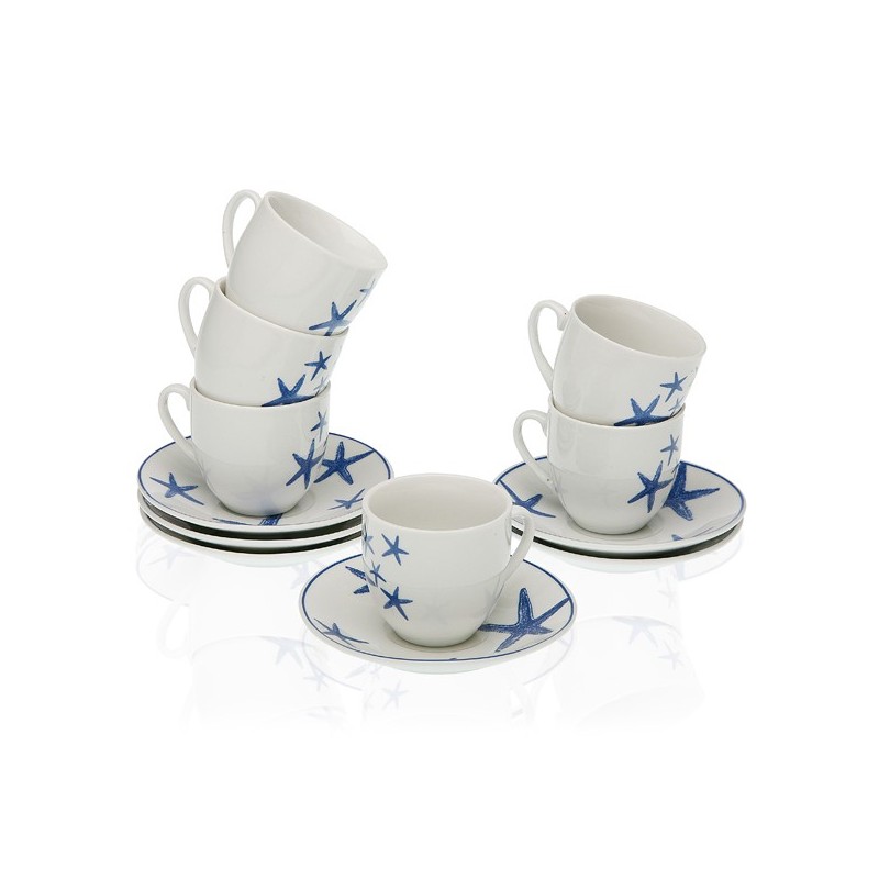 SET  6  TAZAS  té