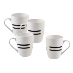 JUEGO  4  MUG  DE  DESAYUNO  BENETTON