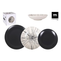VAJILLA  CERAMICA  NETZ  Monaco  IVORY  BRILLO