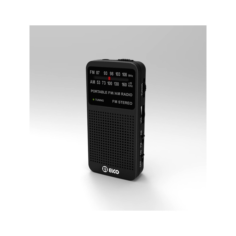 MINI  TRANSISTOR,  AM/FM  ESTÉREO,  CON  ALTAVOZ  Y  AURICULARES