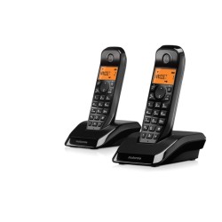 TELÉFONO  INALÁMBRICO  DECT  DÚO  MOTOROLA  S1202  DÚO  NEGRO