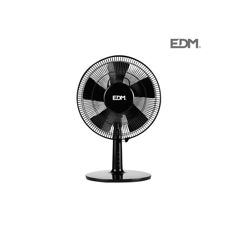 VENTILADOR  SOBREMESA  NEGRO  EDM