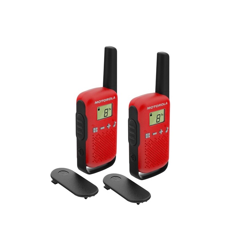 WALKIE-TALKIES  MOTOROLA  T42  RED  PACK