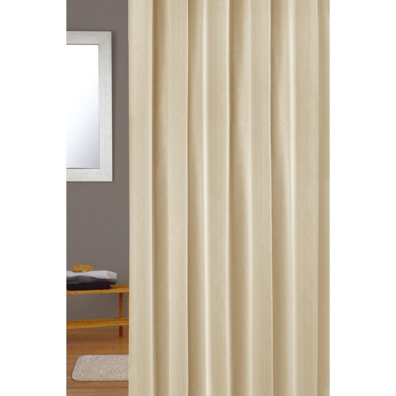 CORTINA  DE  BAÑO  LISA  BEIGE