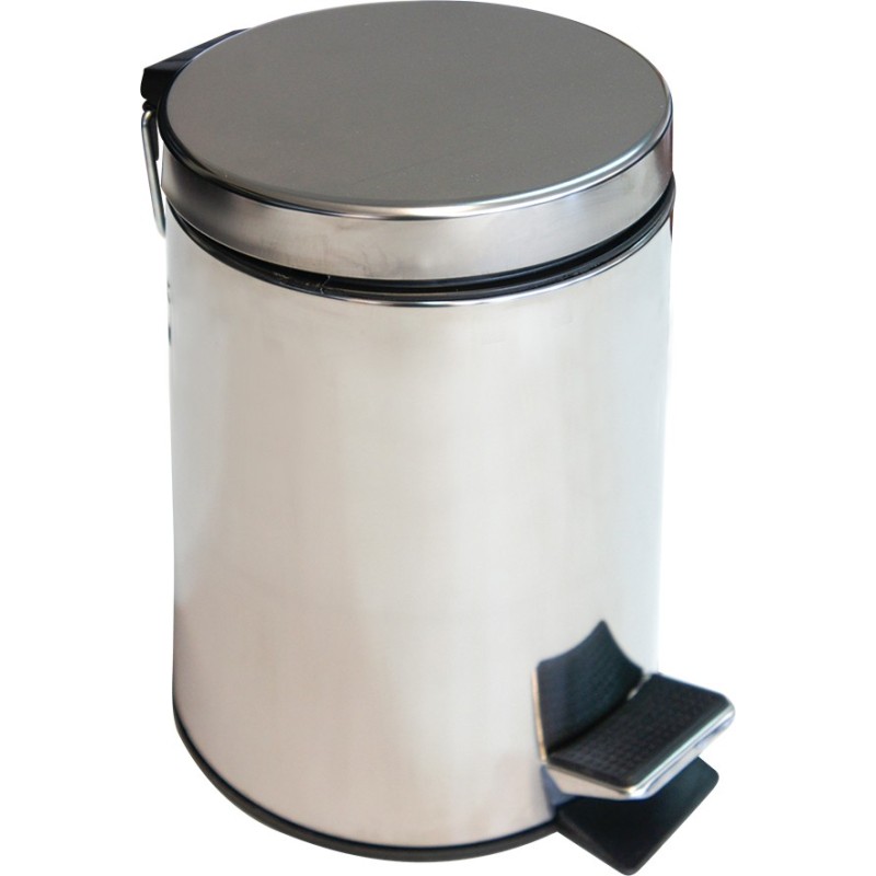 PAPELERA  BAÑO  INOX  SQUARE  CON  PEDAL