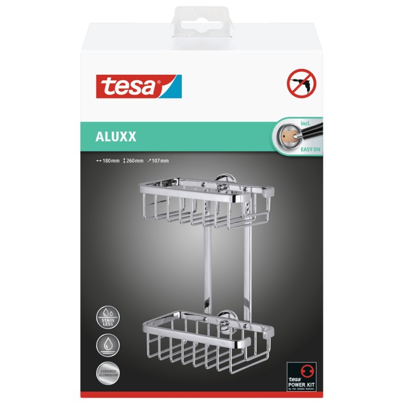 CESTA  DOBLE  PARA  DUCHA  EN  LA  ESQUINA  ALUXX