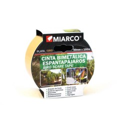 CINTA  BI  METÁLICA  ORO/PLATA  ESPANTAPÁJAROS