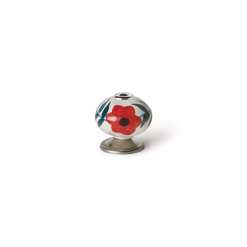 POMO PORCELANA FLOR