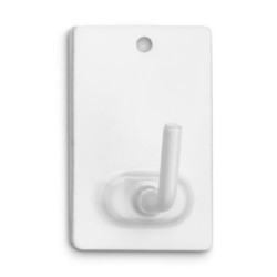 PERCHA  ADHESIVA  BLANCO  BL.2