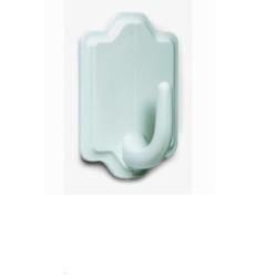 PERCHA  PLASTICO  ADH.BLANCO  L.2
