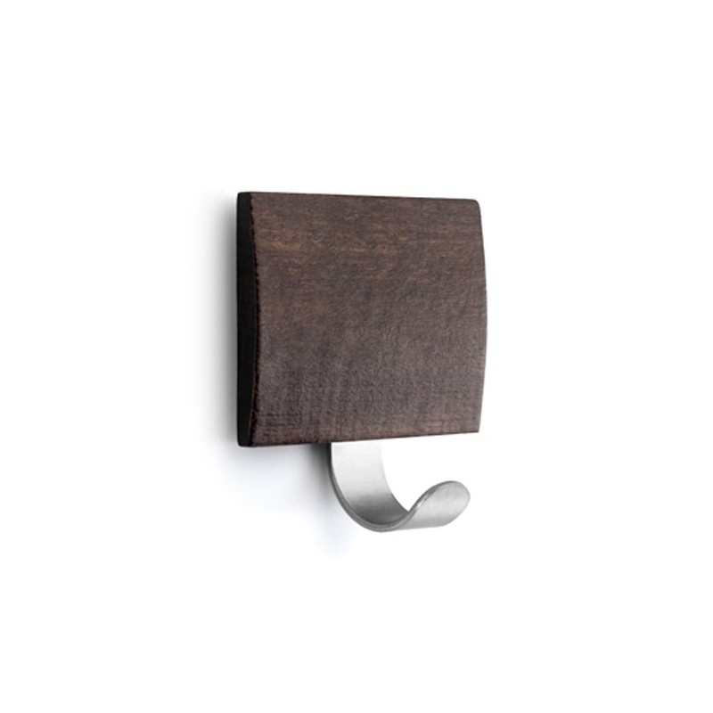 PERCHA  ADH.  INOX  MADERA  WENGUE