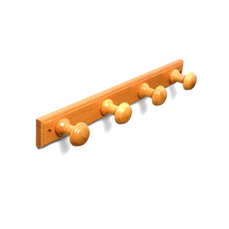 PERCHA  MADERA  4  P.  RED.  ROBLE