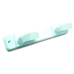 PERCHA  INOX  2  BRAZ.LAC.BLANCO