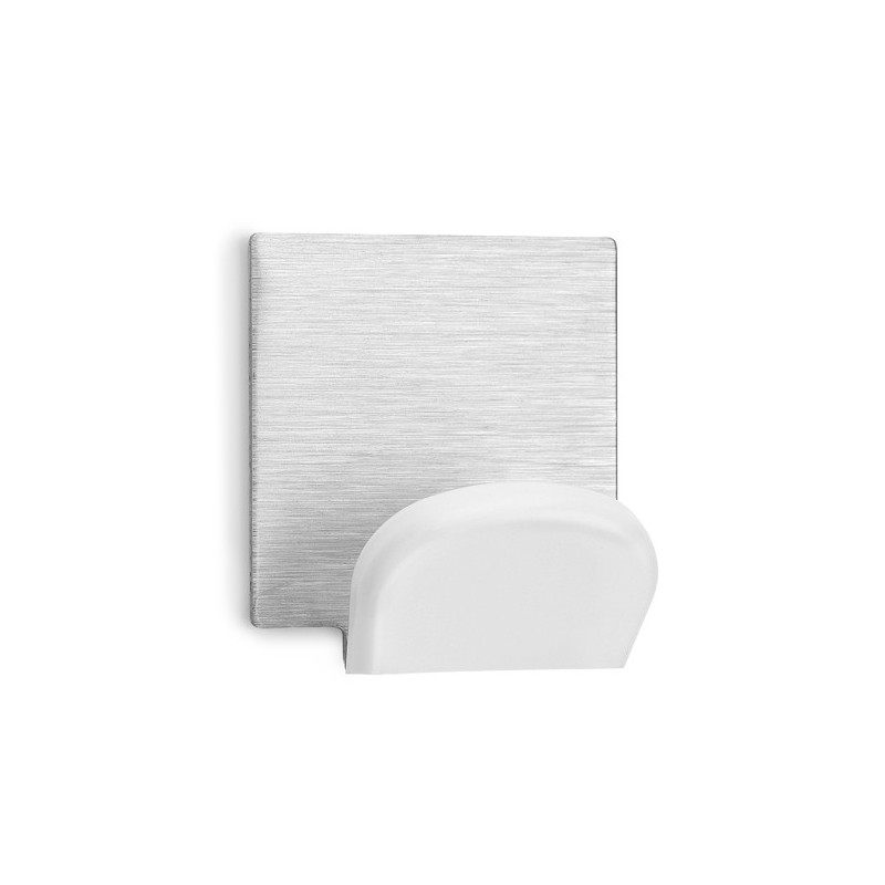 PERCHA  ADHESIVA  BLCO/INOX  BL.2