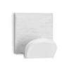 PERCHA  ADHESIVA  BLCO/INOX  BL.2