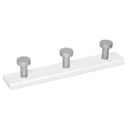PERCHA  MADERA  3P  CROMO  B.BLAN