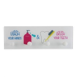 COLGADOR  BAÑO  4  P.  WASH&BRUSH