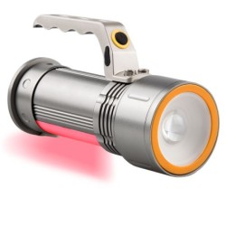 LINTERNA  LED  COCHE  METÁLICA  RECARGABLE