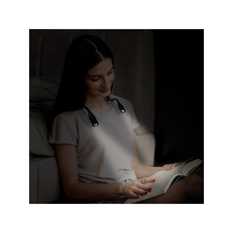 LAMPARA  LUZ  LED  DE  LECTURA  PARA  CUELLO  NEGRO  KSIX