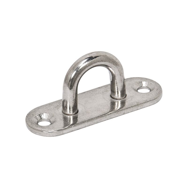 PLACA OVAL C/ANILLA INOX A316