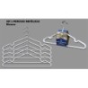 CONJUNTO  5  PERCHAS  SILICONA  BLANCA  INALSA