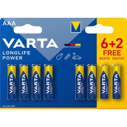 PILA  ALCALINA  LONGLIFE  POWER  AA  VARTA