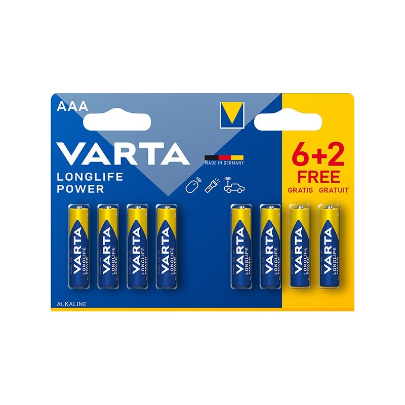 PILA  ALCALINA  LONGLIFE  POWER  AA  VARTA