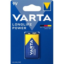PILA  ALCALINA  VARTA  LONGLIFE  POWER  9V