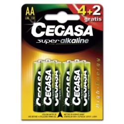 PILAS  CEGASA  SÚPER  ALCALINA  LR06