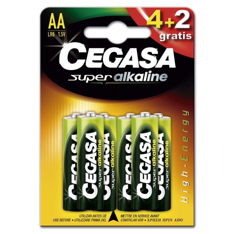 PILAS  CEGASA  SÚPER  ALCALINA  LR06