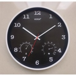 RELOJ  PARED  NEGRO