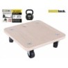 BASE  DE  MADERA  CON  RUEDAS