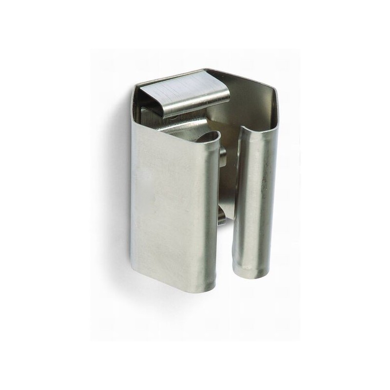 SUJETA  ESCOBAS  INOX  BL.2